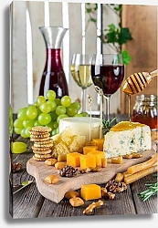 Постер Сырная тарелка к вину