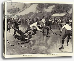 Постер Winter Sport in Switzerland, a Game of Hockey on the Ice