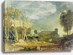Постер Тернер Уильям (William Turner) Patterdale Old Church, c.1810-15