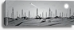 Постер Панорама нефтяной долины