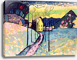 Постер Кандинский Василий Winter Landscape, 1909