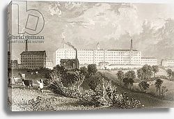 Постер Аллом Томас (грав) Swainson Birley & Co. factory near Preston, Lancashire, engraved by James Tingle c.1833