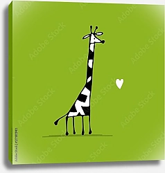 Постер Влюбленный жираф 2