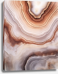 Постер Geode of brown agate stone 5