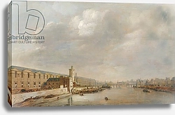 Постер Вервье Абрахам The Louvre Grande Galerie, view of Paris from the Barbier bridge, c.1640 2