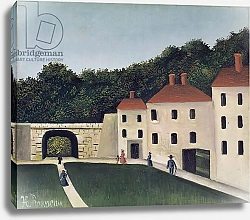 Постер Руссо Анри (Henri Rousseau) Promeneurs dans un Parc, 1908
