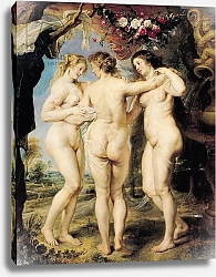 Постер Рубенс Петер (Pieter Paul Rubens) The Three Graces, c.1636-39
