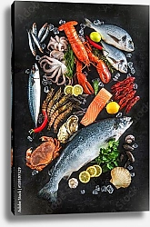 Постер Свежая рыба и морепродукты 3