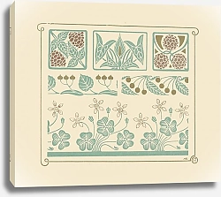 Постер Верней Морис Abstract design based on leaf, clover, berry shapes.