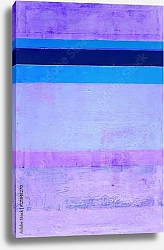 Постер Пурпурно-голубая абстракция с полосами