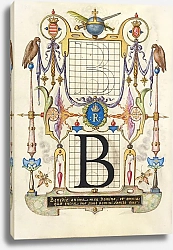 Постер Хофнагель Йорис Guide for Constructing the Letter B