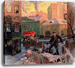 Постер Кустодиев Борис October 1917 in Petrograd 1