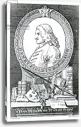 Постер Хогарт Вильям (последователи) Henry Fielding at the Age of Forty Eight, engraved by James Basire