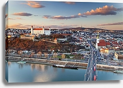 Постер Словакия, Братислава. Вид с птичьего полета #11