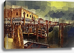 Постер Венецианская пристань