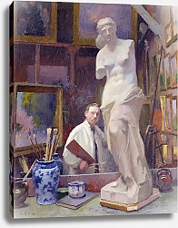 Постер Рену Жюль Ernest Renoux in his Studio, 50, rue Saint-Didier