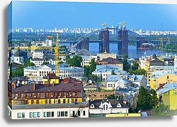 Постер Украина, Киев. Вид на город 3