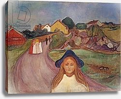 Постер Мунк Эдвард Road in Aasgaardstrand, 1901