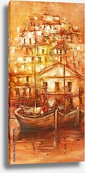 Постер Лодки в гавани #2