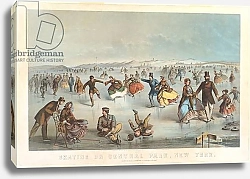 Постер Хомер Уинслоу Skating in Central Park, New York, 1861