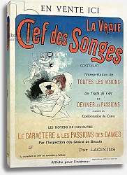 Постер Шере Жюль Poster advertising the book 'La Vraie Clef des Songes' by Lacinius, 1892