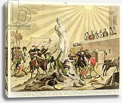 Постер Школа: Итальянская 18в The Statue of Democracy, 1799
