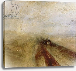 Постер Тернер Уильям (William Turner) Rain Steam and Speed, The Great Western Railway, painted before 1844
