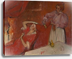 Постер Дега Эдгар (Edgar Degas) Combing the Hair (La Coiffure)