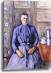 Постер Сезанн Поль (Paul Cezanne) Woman with a Coffee Pot, c.1890-95