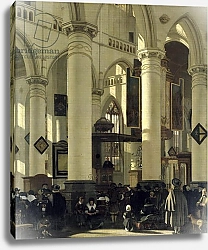 Постер Витте Эмануэль Interior of a church