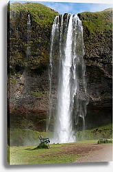 Постер Водопад Селйяландсфосс. Исландия 2