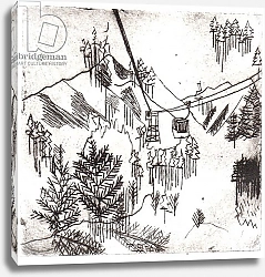 Постер Орр Шарлотта (совр) Mayrhofen Mountains, 2015, dry-point etching