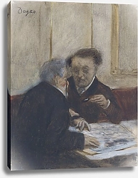 Постер Дега Эдгар (Edgar Degas) В кафе Шатоден