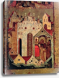 Постер Школа: Русская 17в. The Vision of St. Sergius of Radonesh, 1640s