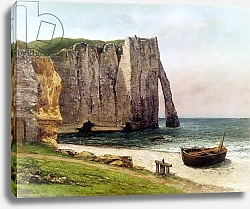 Постер Курбе Гюстав (Gustave Courbet) The Cliffs at Etretat, 1869