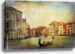 Постер Романтичные венецианские каналы