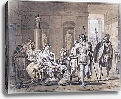 Постер Давид Жак Луи The Departure of Hector, c.1812