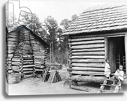 Постер Американский фотограф Log cabins in Thomasville, Florida, c.1900