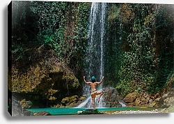 Постер Медитация у водопада 1