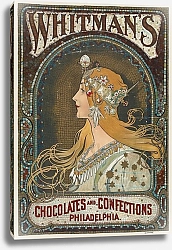Постер Муха Альфонс Whitman’s chocolates and confections. Philadelphia