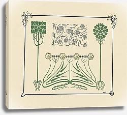 Постер Верней Морис Abstract design based on leaves and arabesques