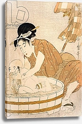 Постер Утамаро Китагава The Bath, Edo period