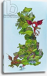 Постер Андерсон Уэйн Dragon Map, 1986