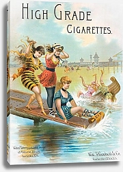 Постер Неизвестен High grade cigarettes, water tobagganning scence at Ontario Beach, Rochester, NY