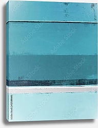 Постер Сине-серая абстракция с полосами