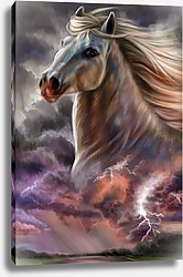 Постер Лошадь и буря 