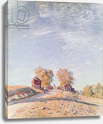 Постер Сислей Альфред (Alfred Sisley) Uphill Road in Sunshine, 1891