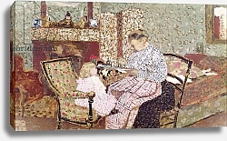 Постер Вюйар Эдуар Woman Feeding a Child 1901