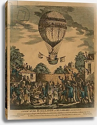 Постер Школа: Английская 19в. A view of the balloon of Mr. Sadler's ascending with him and Captain Paget of the Royal Navy. August 12, 1811