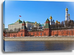 Постер Россия, Москва. Вид на Кремль №3